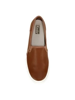 Keds Women's Double Decker Leather Slip On Sneaker -Professional Sports Shoe Store 39821 top xlarge
