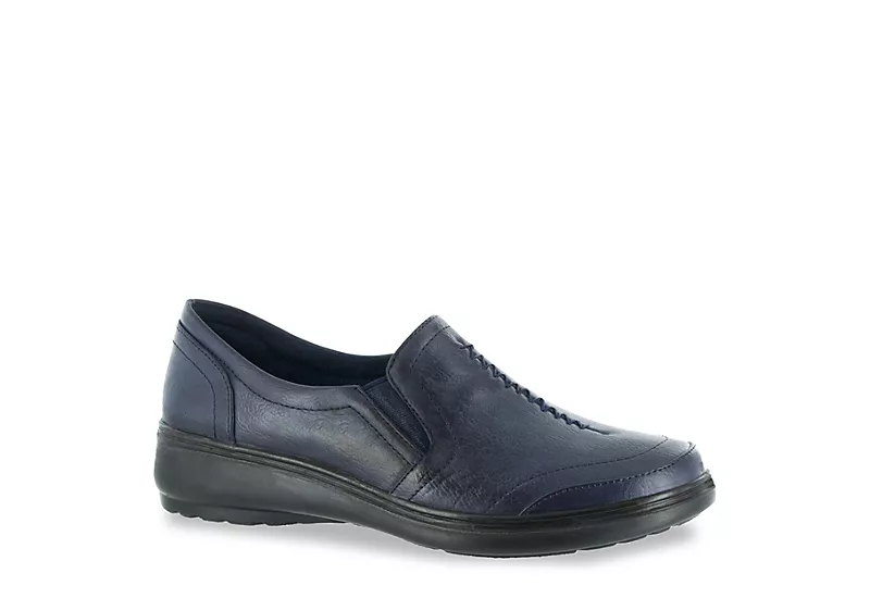 Easy Street Womens Ultimate Slip On Sneaker - Navy 3 Easy Street Womens Ultimate Slip On Sneaker - Navy