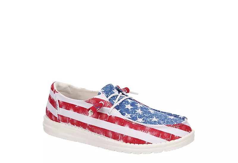 Heydude Womens Wendy Slip On Sneaker - Red 3 Heydude Womens Wendy Slip On Sneaker - Red