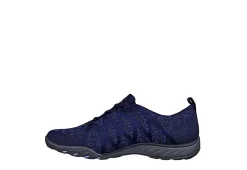 Skechers Womens Breathe Easy Infi-knity Slip On Sneaker - Navy -Professional Sports Shoe Store US 01 105668 02