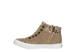 Blowfish Womens Kora High Top Sneaker - Taupe -Professional Sports Shoe Store US 01 105833 03