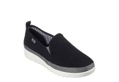 Skechers Womens Flexpadrille Hi Pleasant Harmony Slip On Sneaker - Black