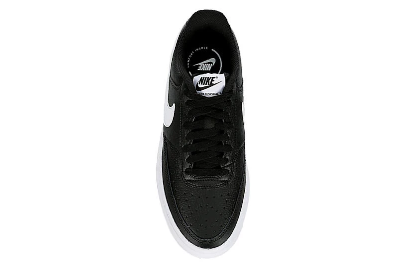 Nike Womens Court Vision Alta Sneaker - Black 8 Nike Womens Court Vision Alta Sneaker - Black - Image 6