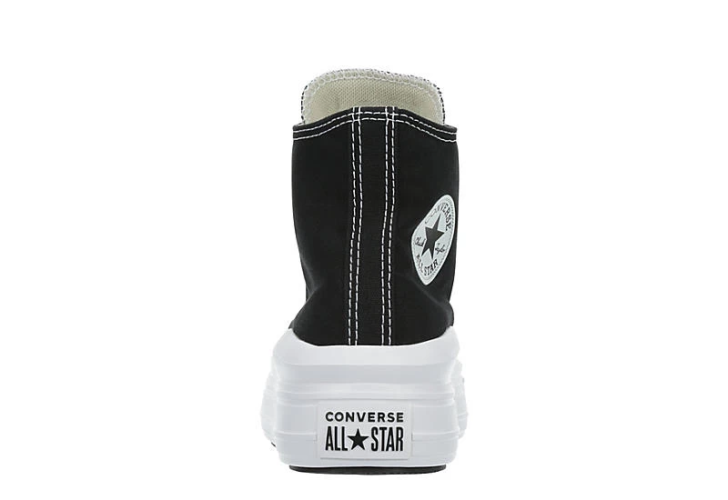 Converse Womens Chuck Taylor All Star Move High Top Sneaker - Black 7 Converse Womens Chuck Taylor All Star Move High Top Sneaker - Black - Image 5