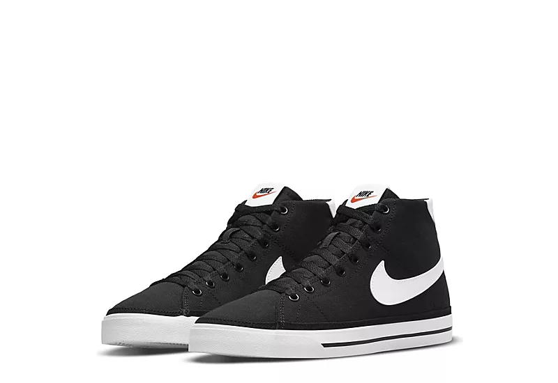 Nike Womens Court Legacy Mid Sneaker - Black 3 Nike Womens Court Legacy Mid Sneaker - Black