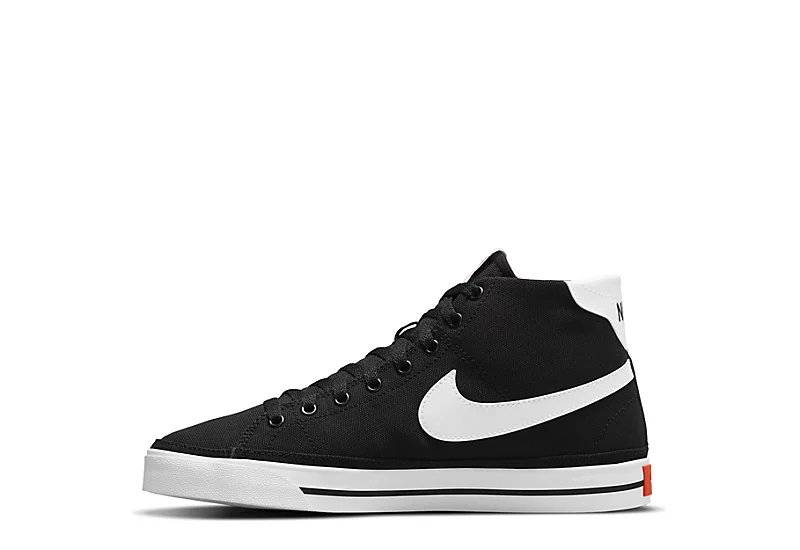 Nike Womens Court Legacy Mid Sneaker - Black 5 Nike Womens Court Legacy Mid Sneaker - Black - Image 3