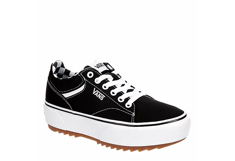 Vans Womens Seldan Platform Sneaker - Black 3 Vans Womens Seldan Platform Sneaker - Black