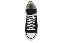 Converse Womens Chuck Taylor All Star High Top Platform Sneaker - Black -Professional Sports Shoe Store US 01 431054 05