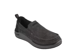 Skechers Mens Arch Fit Melo Slip On Sneaker - Grey