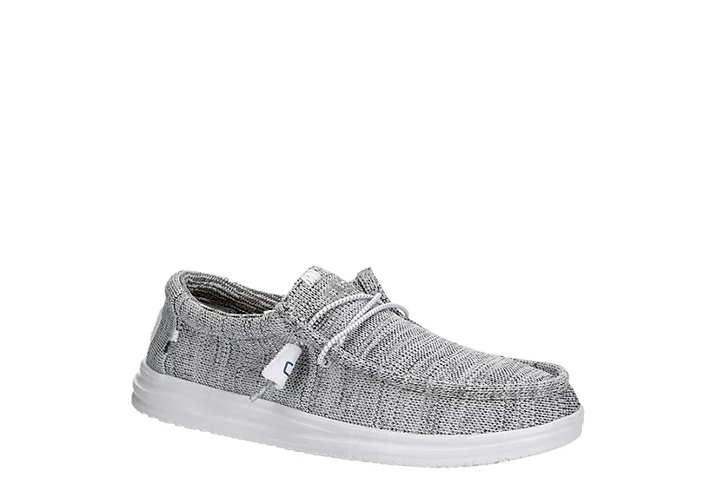 Heydude Mens Wally Slip On Sneaker - Grey 3 Heydude Mens Wally Slip On Sneaker - Grey