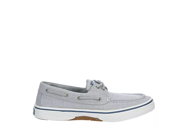 Sperry Mens Halyard 2-eye Slip On Sneaker - Pale Grey 4 Sperry Mens Halyard 2-eye Slip On Sneaker - Pale Grey - Image 2
