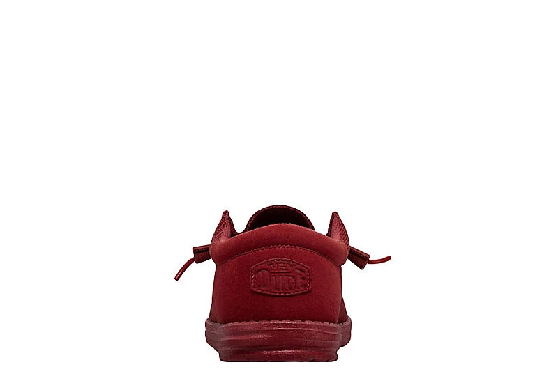 Heydude Mens Wally Slip On Sneaker - Red 6 Heydude Mens Wally Slip On Sneaker - Red - Image 4