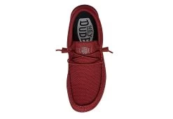 Heydude Mens Wally Slip On Sneaker - Red 13 Heydude Mens Wally Slip On Sneaker - Red -Professional Sports Shoe Store US 01 502323 04
