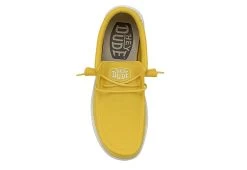 Heydude Mens Wally Slip On Sneaker - Yellow -Professional Sports Shoe Store US 01 502327 04