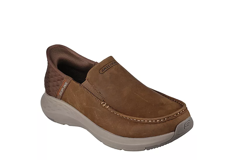 Skechers Mens Slip-ins Parson Slip On Sneaker - Brown 3 Skechers Mens Slip-ins Parson Slip On Sneaker - Brown