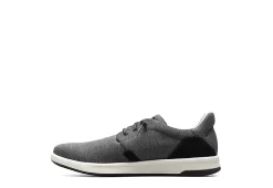 Florsheim Mens Crossover Canvas Plain Toe Slip On Sneaker - Black -Professional Sports Shoe Store US 01 502870 03