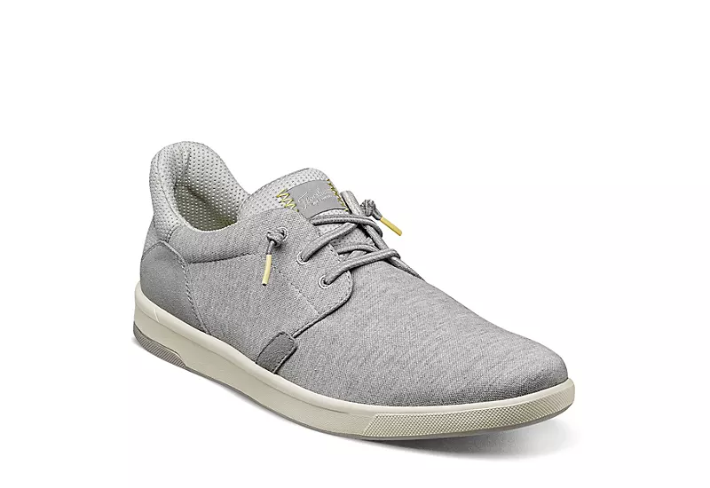 Florsheim Mens Crossover Canvas Plain Toe Slip On Sneaker - Grey 3 Florsheim Mens Crossover Canvas Plain Toe Slip On Sneaker - Grey