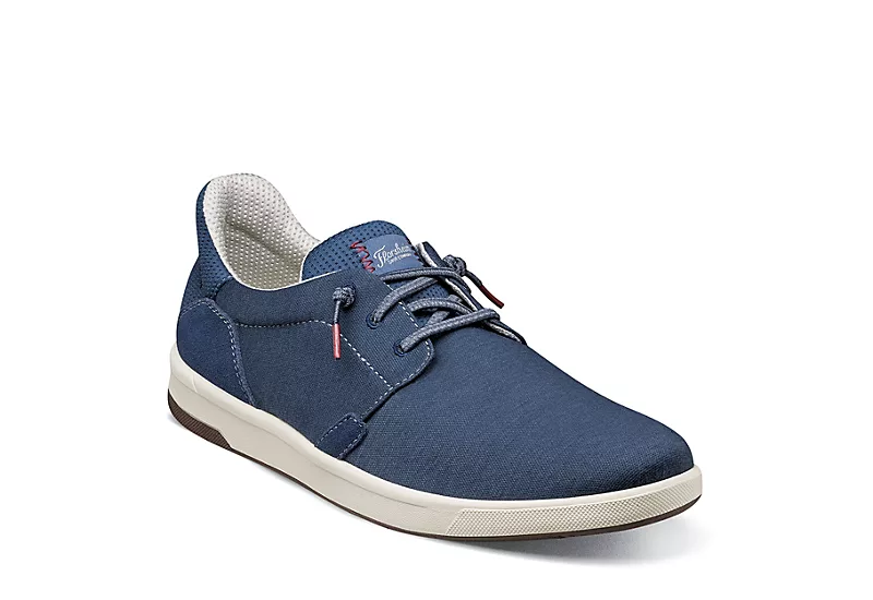 Florsheim Mens Crossover Canvas Plain Toe Slip On Sneaker - Navy 3 Florsheim Mens Crossover Canvas Plain Toe Slip On Sneaker - Navy