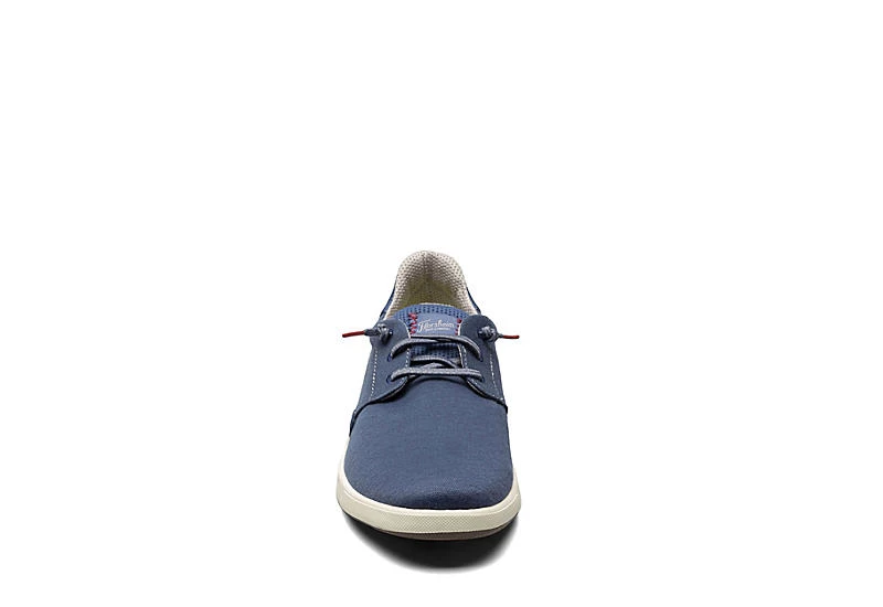 Florsheim Mens Crossover Canvas Plain Toe Slip On Sneaker - Navy 5 Florsheim Mens Crossover Canvas Plain Toe Slip On Sneaker - Navy - Image 3