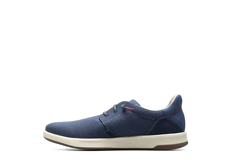 Florsheim Mens Crossover Canvas Plain Toe Slip On Sneaker - Navy 6 Florsheim Mens Crossover Canvas Plain Toe Slip On Sneaker - Navy - Image 4