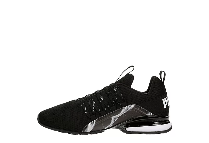 Puma Mens Axelion Sneaker - Black 6 Puma Mens Axelion Sneaker - Black - Image 4
