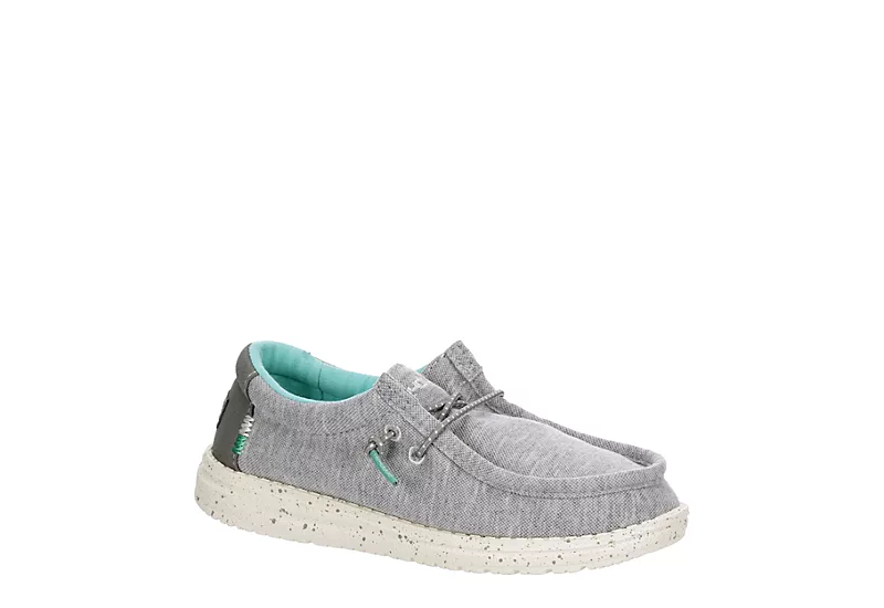 Heydude Boys Wally Youth Slip On Sneaker - Grey 3 Heydude Boys Wally Youth Slip On Sneaker - Grey