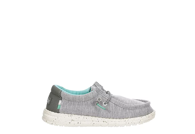 Heydude Boys Wally Youth Slip On Sneaker - Grey 4 Heydude Boys Wally Youth Slip On Sneaker - Grey - Image 2