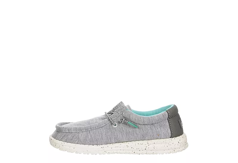 Heydude Boys Wally Youth Slip On Sneaker - Grey 6 Heydude Boys Wally Youth Slip On Sneaker - Grey - Image 4