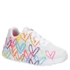 Skechers Girls Uno Lite Sneaker - White -Professional Sports Shoe Store US 01 702811 00