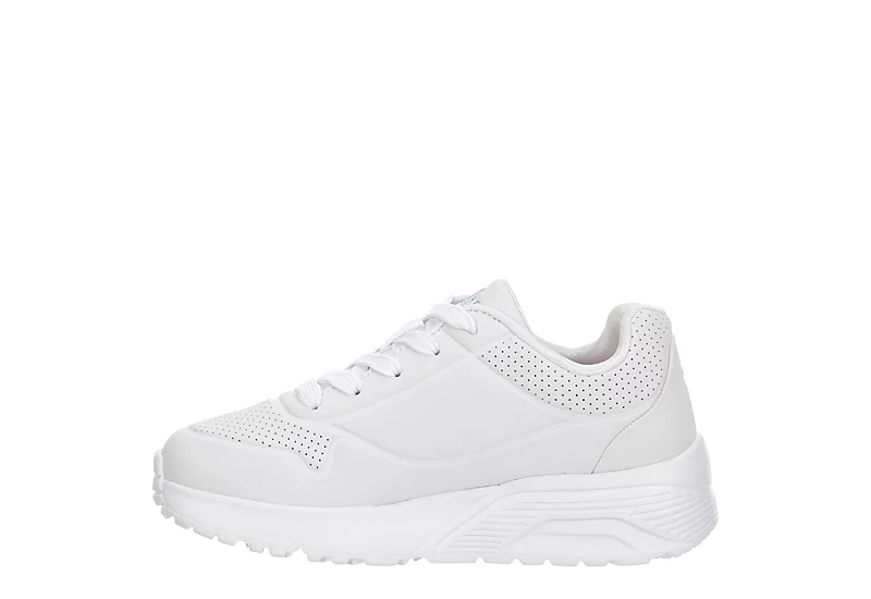Skechers Girls Uno Lite Sneaker - White 6 Skechers Girls Uno Lite Sneaker - White - Image 4