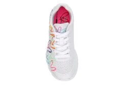 Skechers Girls Uno Lite Sneaker - White 14 Skechers Girls Uno Lite Sneaker - White -Professional Sports Shoe Store US 01 702811 05