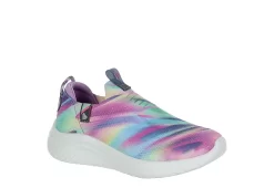 Skechers Girls Ultra Flex Slip On Sneaker - Grey