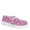 Heydude Girls Wendy Youth Rise Slip On Sneaker - Purple