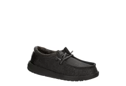 Heydude Boys Wally Youth Slip On Sneaker - Black