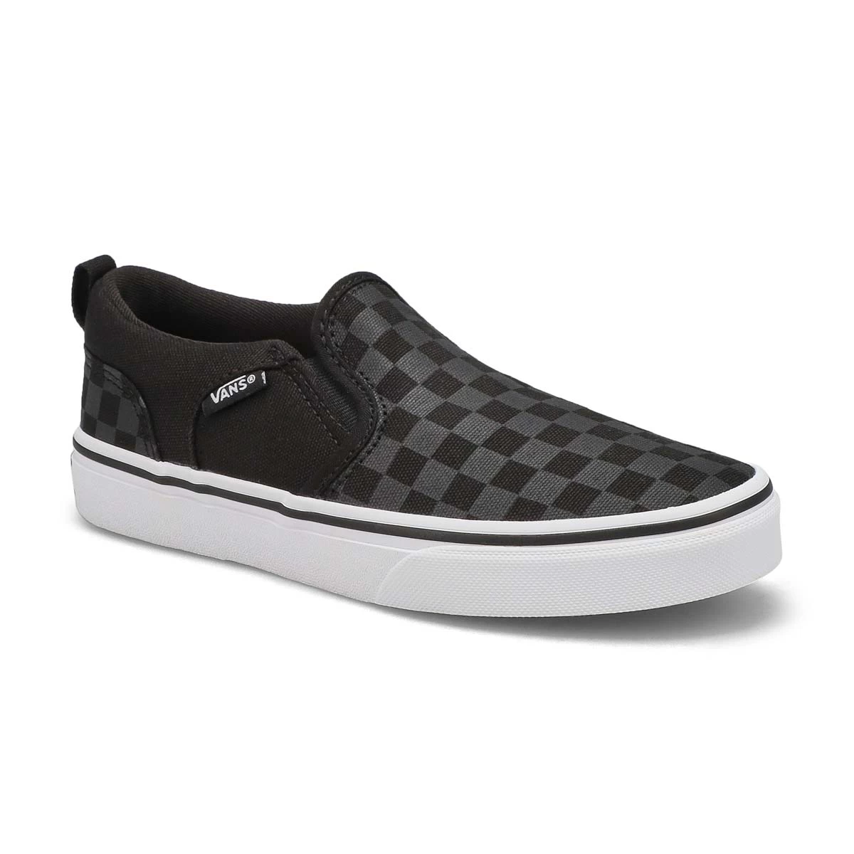 Vans Girls' Asher Flower Checkboard Sneaker 4 Vans Girls' Asher Flower Checkboard Sneaker - Image 2